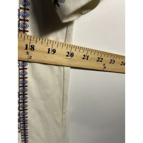 Tory Burch Tee Shirt Dress Womens Short Sleeve Floral Print Casual Designer Boho - Picture 8 of 9